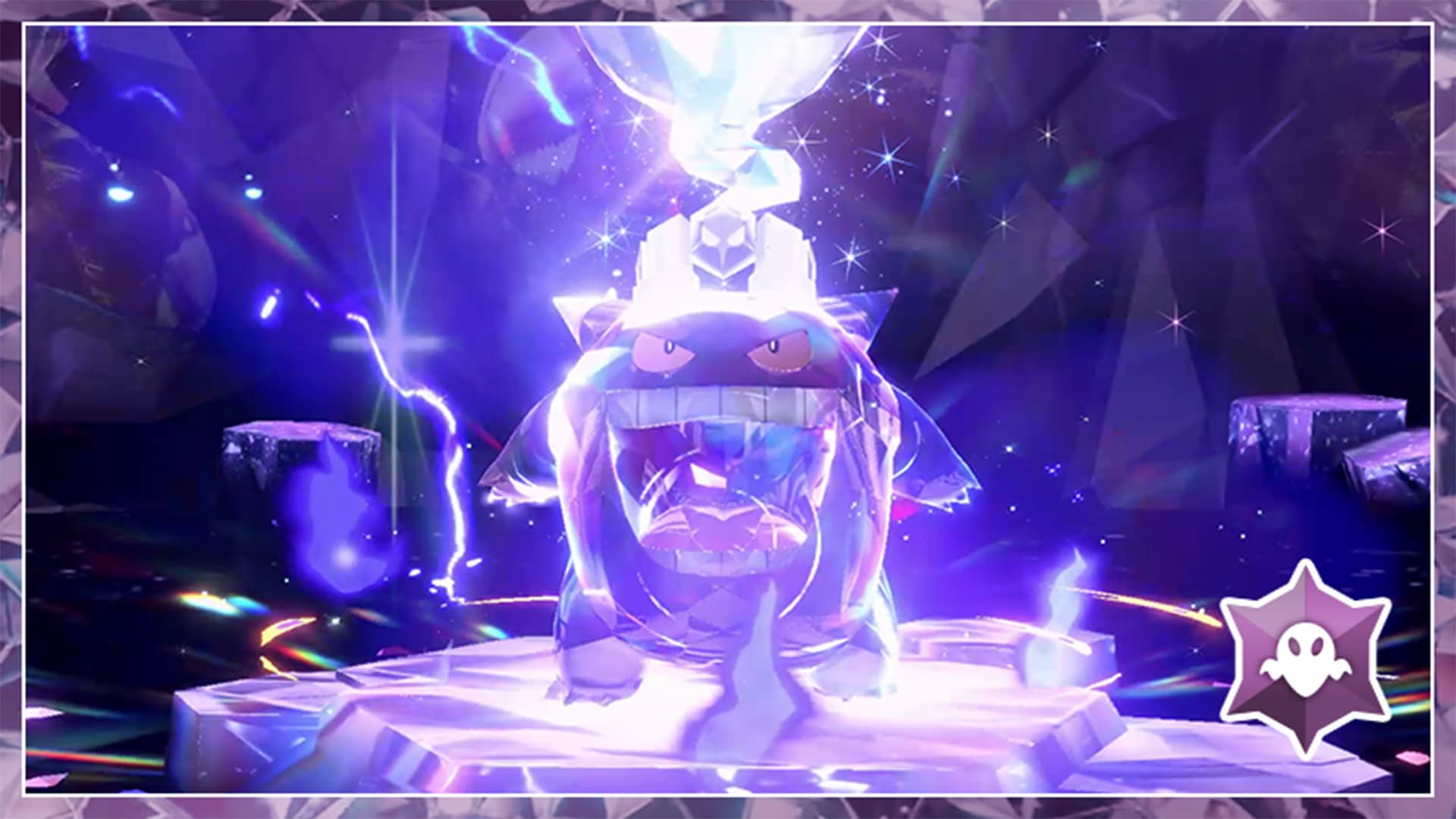 Ectoplasma à récupérer dans les raids Tera Cristal de Pokémon Écarlate et Violet.