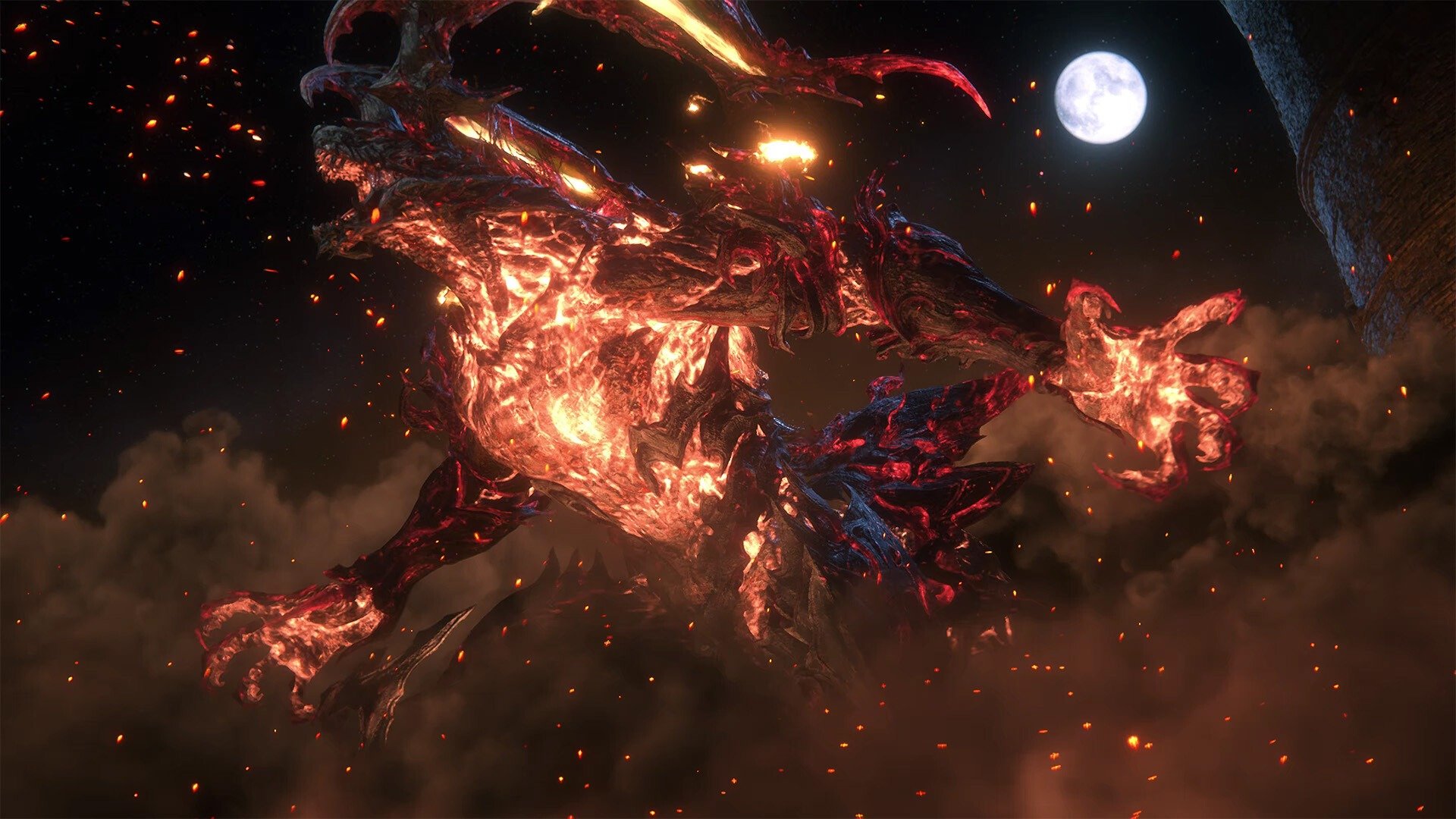 Capture de la version de FF16 avec l'invocation Ifrit