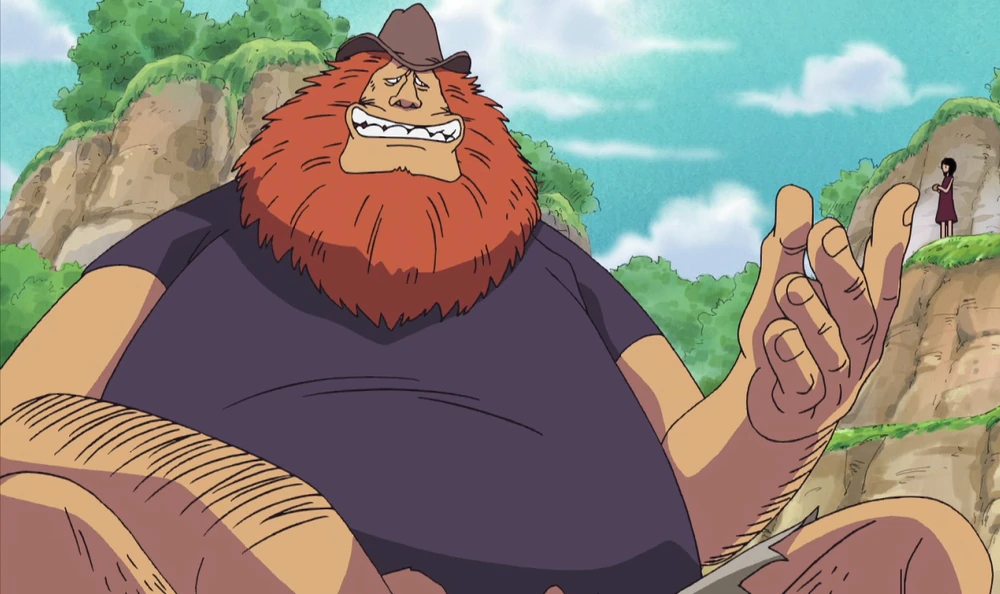 Saul et Robin dans l'anime One Piece.