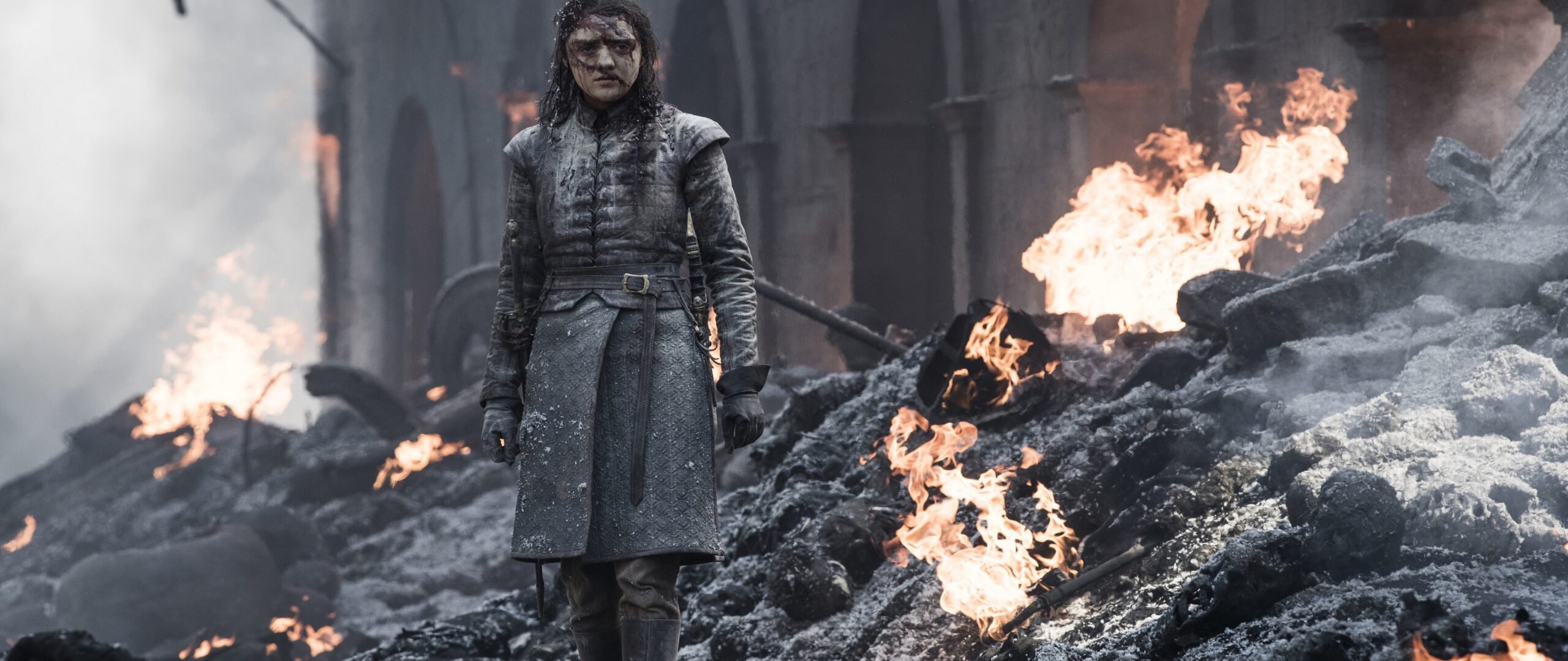 Arya Stark (Maisie Williams) dans la saison 8 de Game of Thrones. 