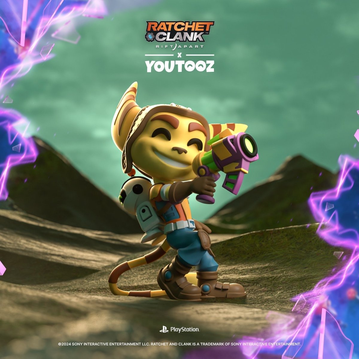 Ratchet and Clank Rift Apart statuette vinyle Youtooz image