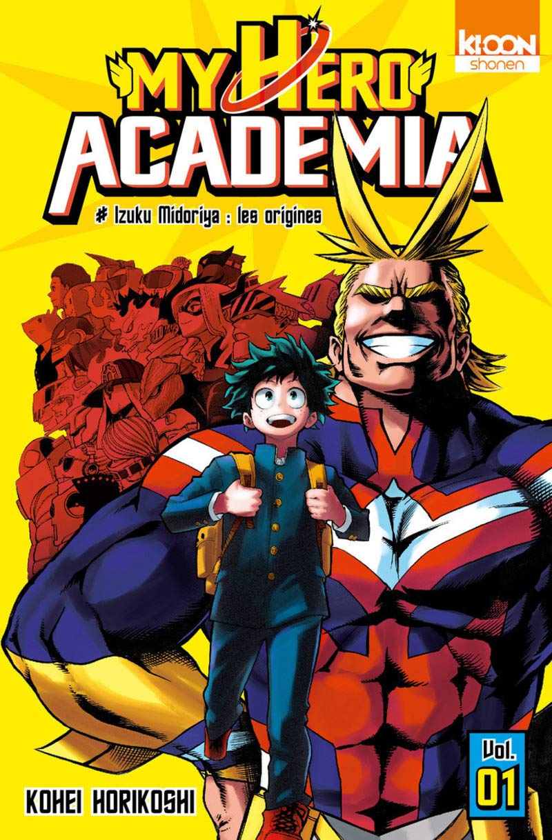 Couverture du tome 1 de My Hero Academia.