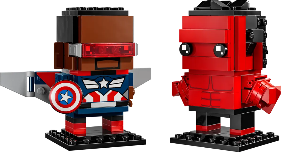 40668 BrickHeadz Marvel Figurines de Captain America et Hulk rouge image