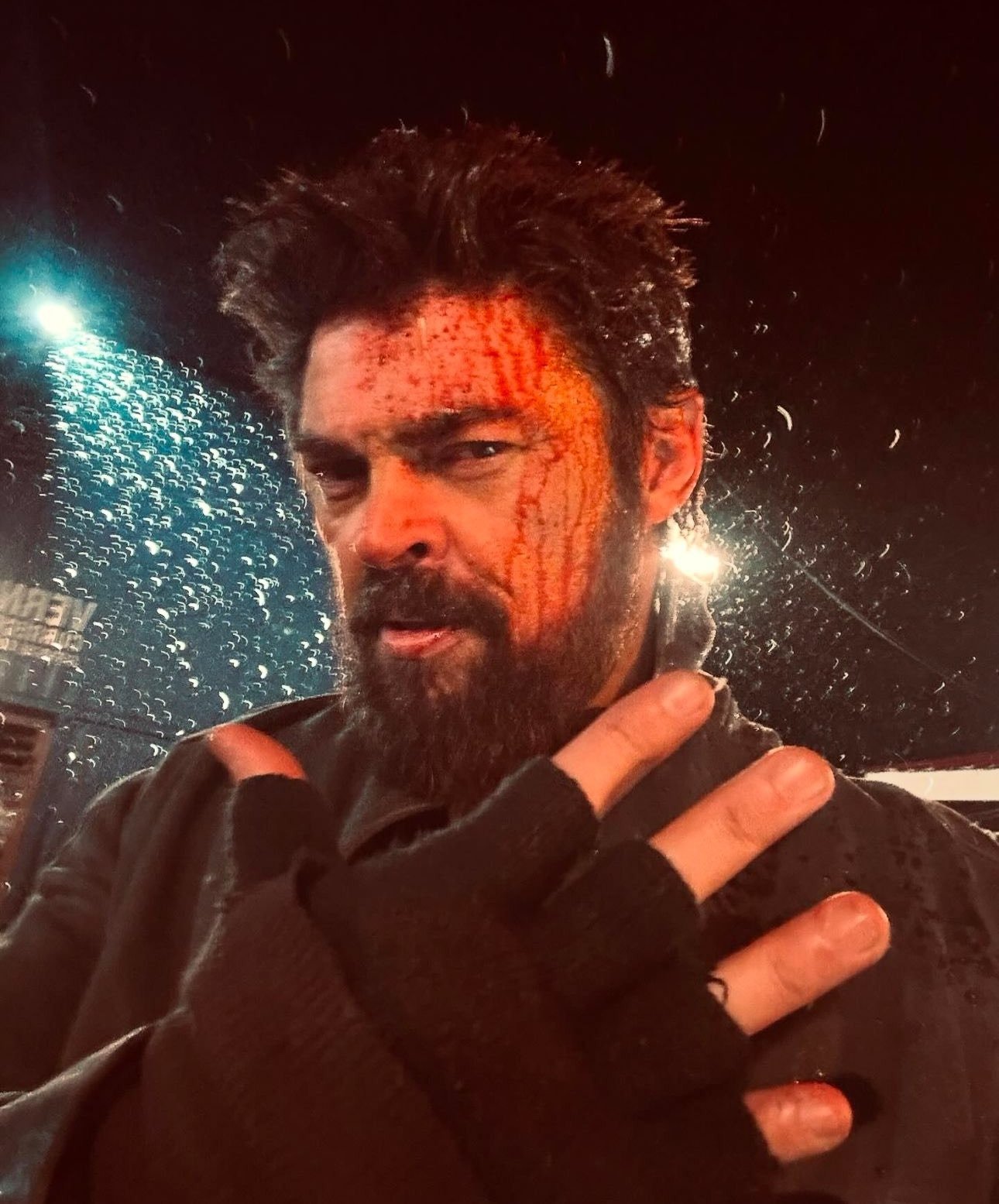 Image de Billy Butcher (Karl Urban) sur le tournage de The Boys Saison 5