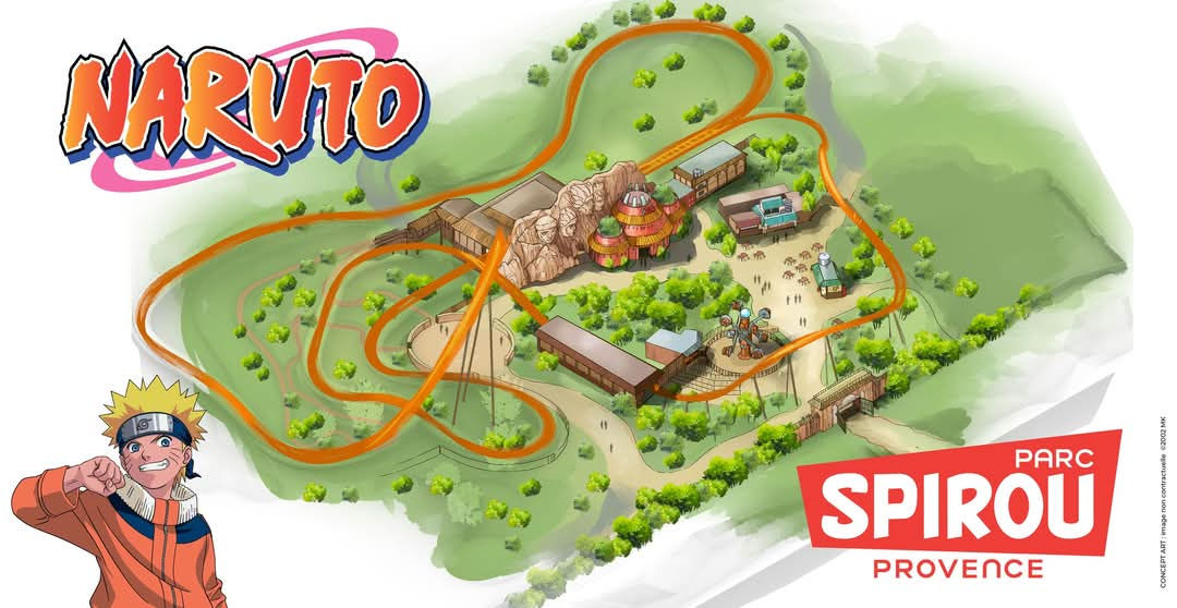 Parc Spirou Zone Naruto Concept Art