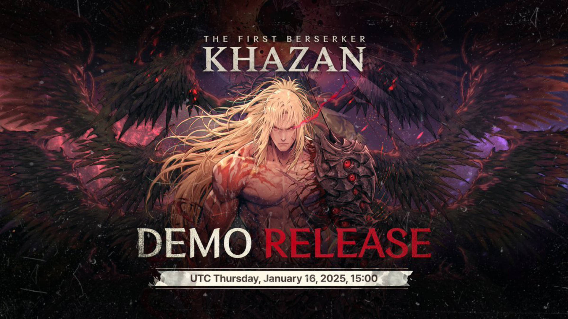 Visuel officiel pour la sortie de la démo de The First Berseker Khazan.