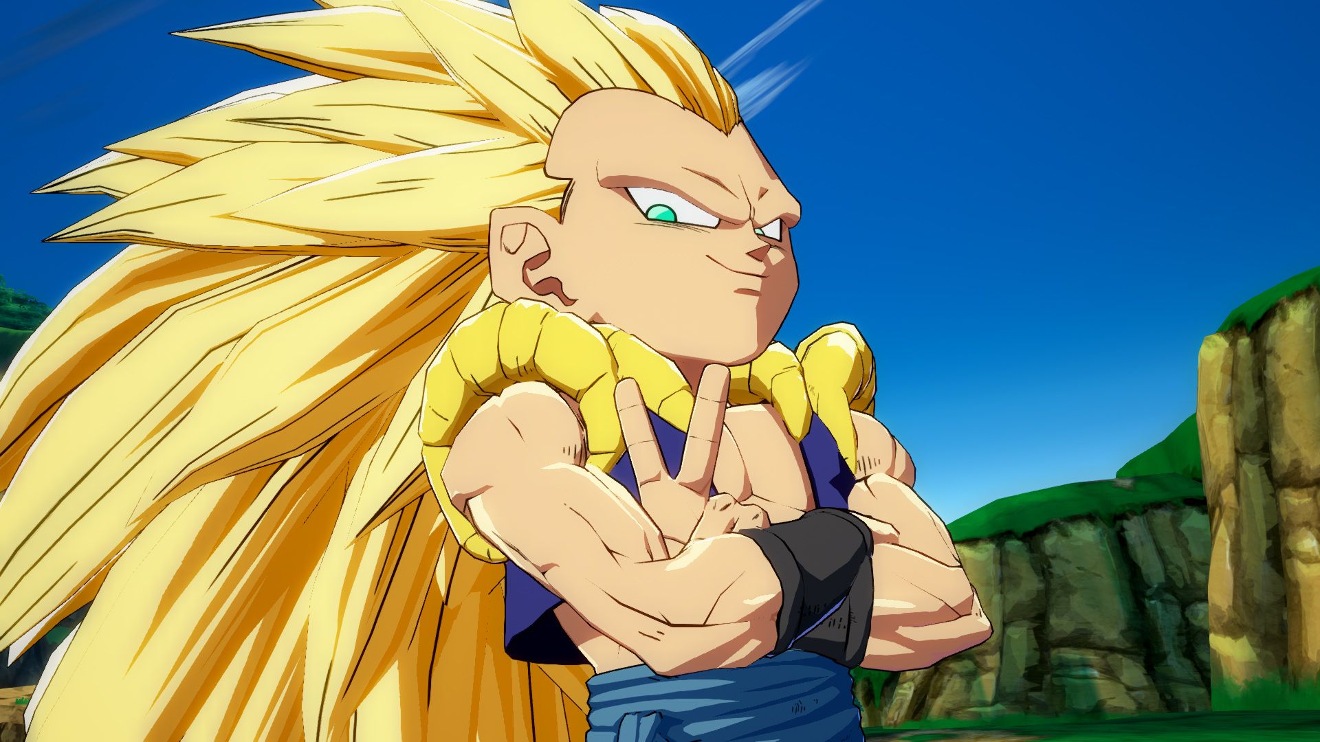 Gotenks dans Dragon Ball FighterZ.