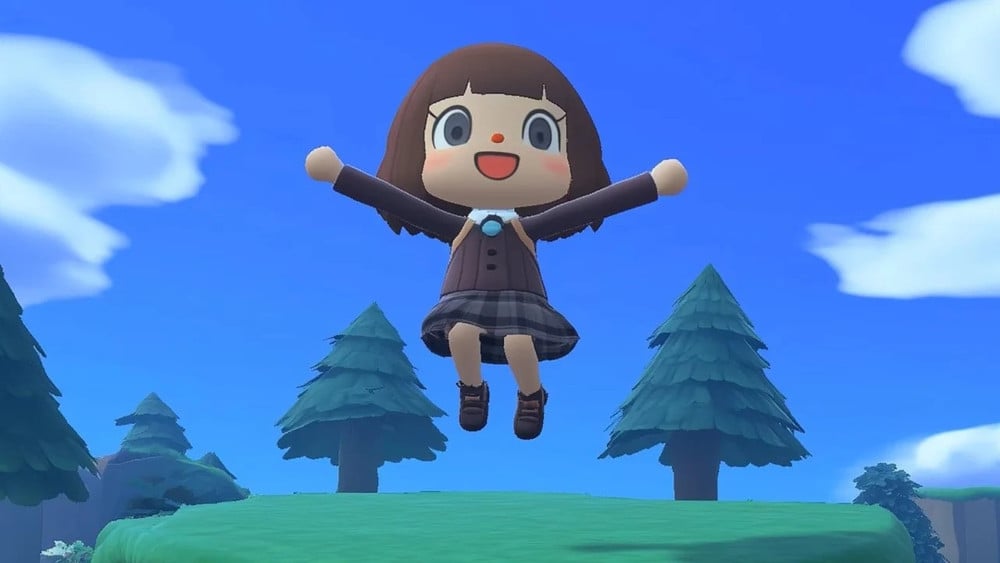 Exemple de personnage principal dans Anime Sim Life qui ressemble à ceux d'Animal Crossing New Horizons.