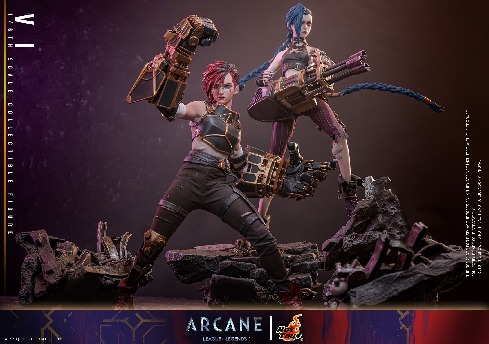 Arcane Saison 2 : Jinx et Vi figurine Hot Toys.