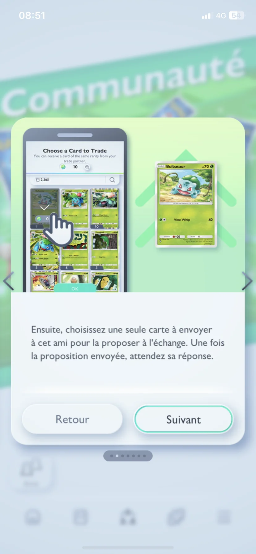 Tuto des échanges dans Pokémon Pocket.