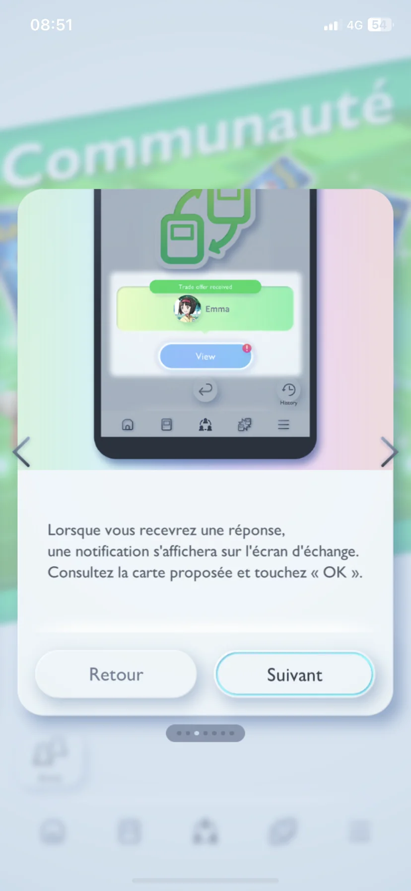 Tuto des échanges dans Pokémon Pocket.