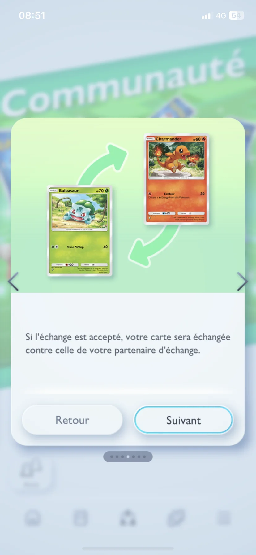 Tuto des échanges dans Pokémon Pocket.