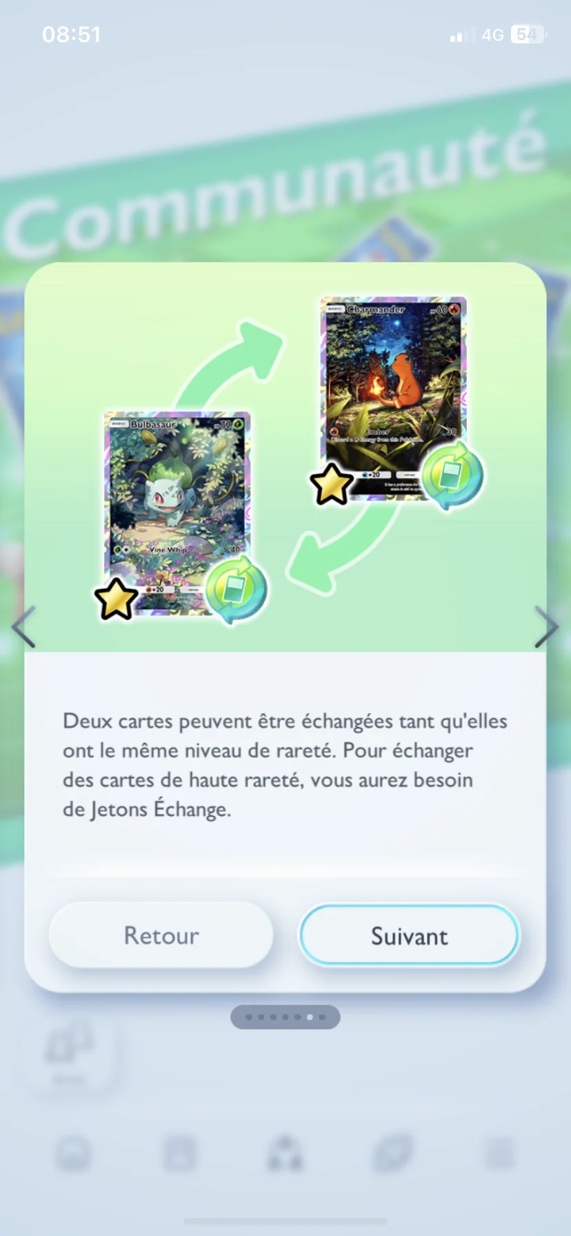 Tuto des échanges dans Pokémon Pocket.