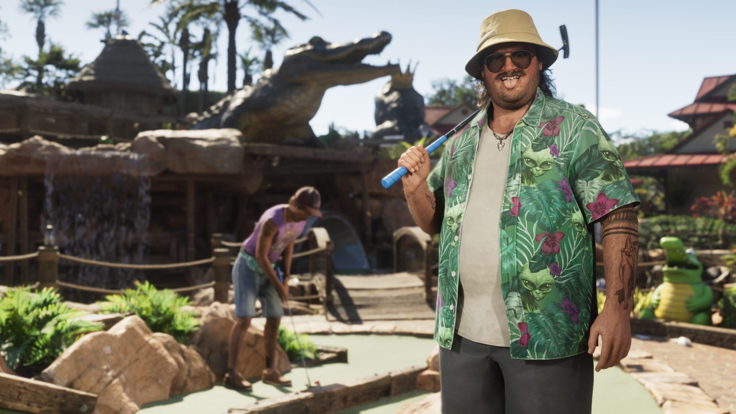 GTA 6 : Cal Hampton sur le parcours de mini-golf.