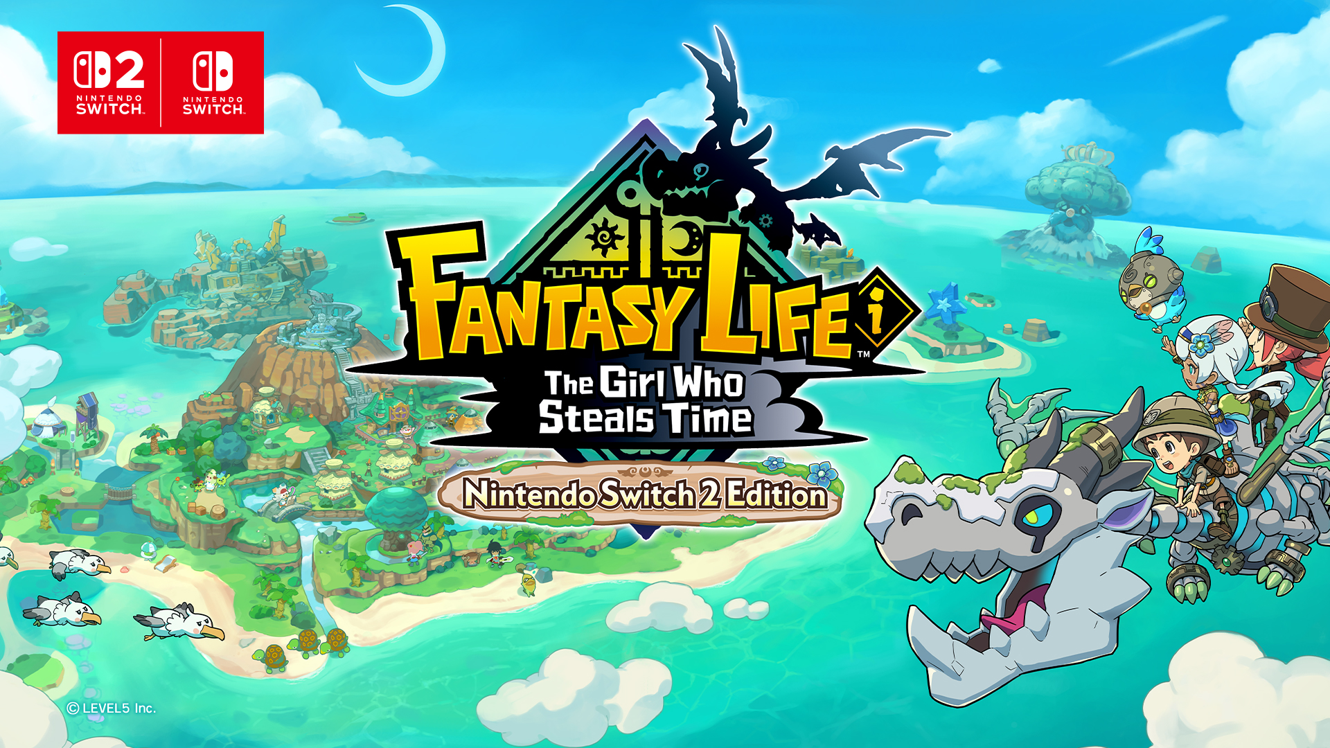 Fantasy Life-i La Voleuse de Temps : Artwork pour la Nintendo Switch 2 Edition.