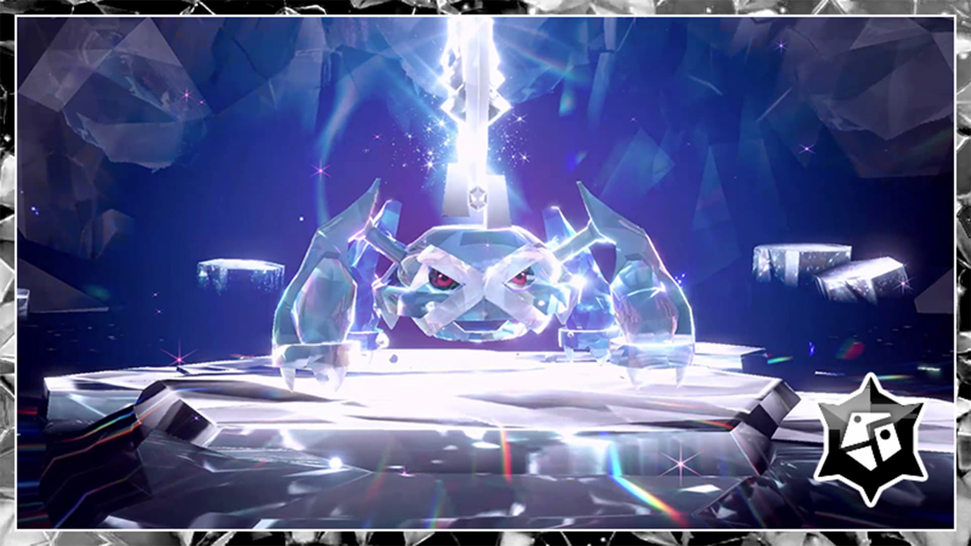 Pokemon Ecarlate Violet : Metalosse est à capturer grâce aux raids Tera Cristal.