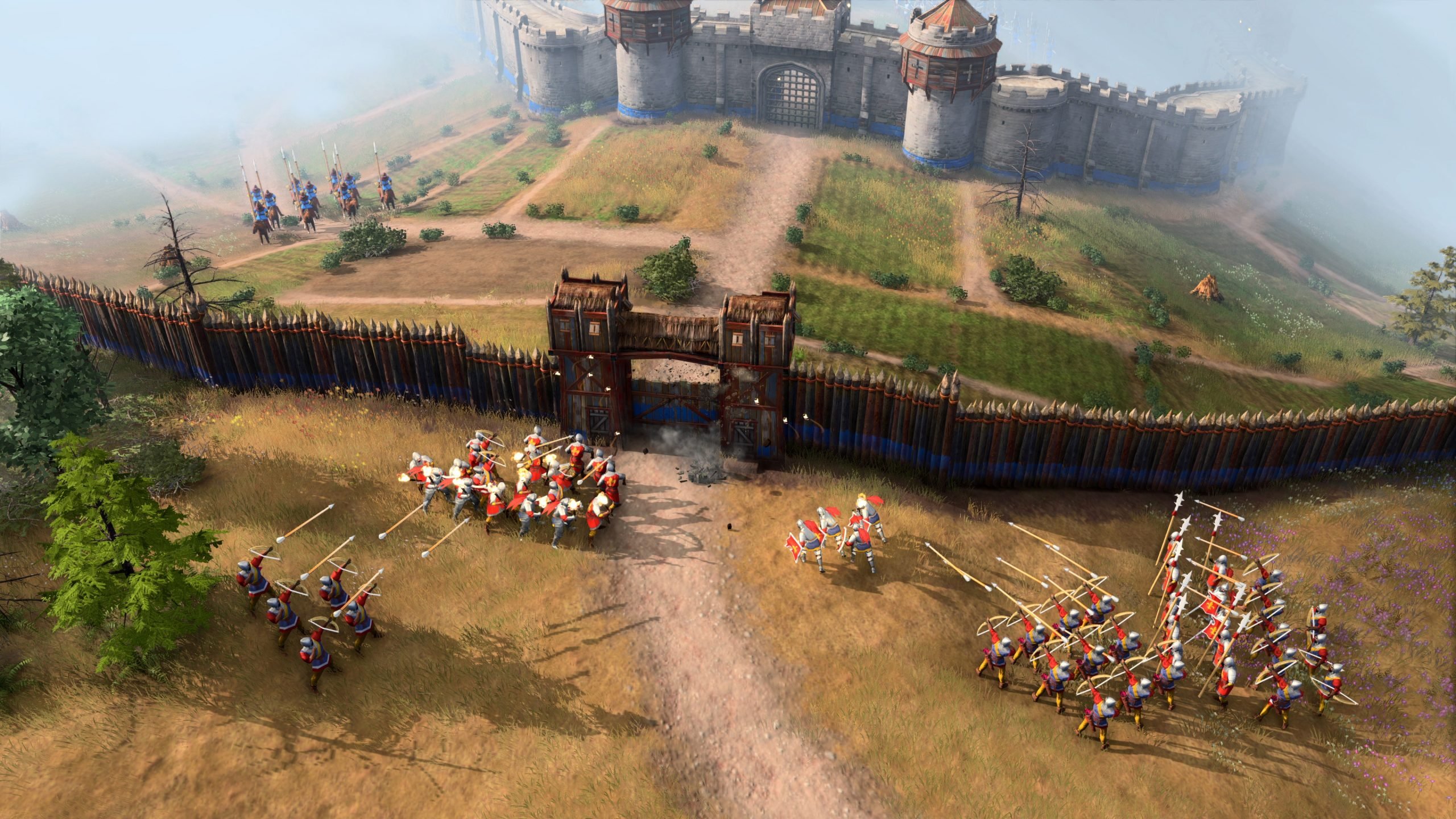 Age of Empires IV : vue gameplay de dessus
