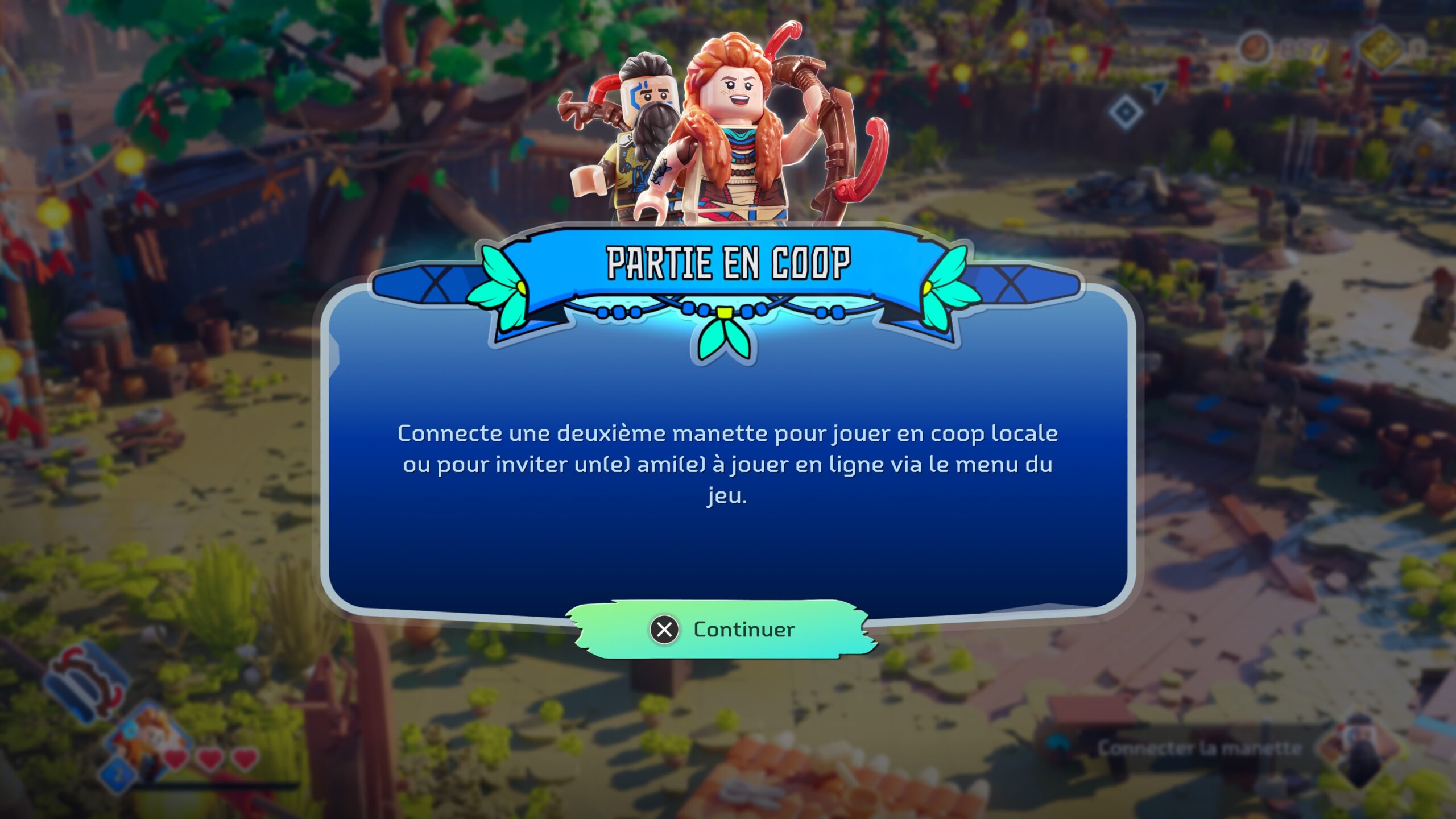 Le jeu LEGO Horizon Adventures propose de joueur à deux en coopération locale.