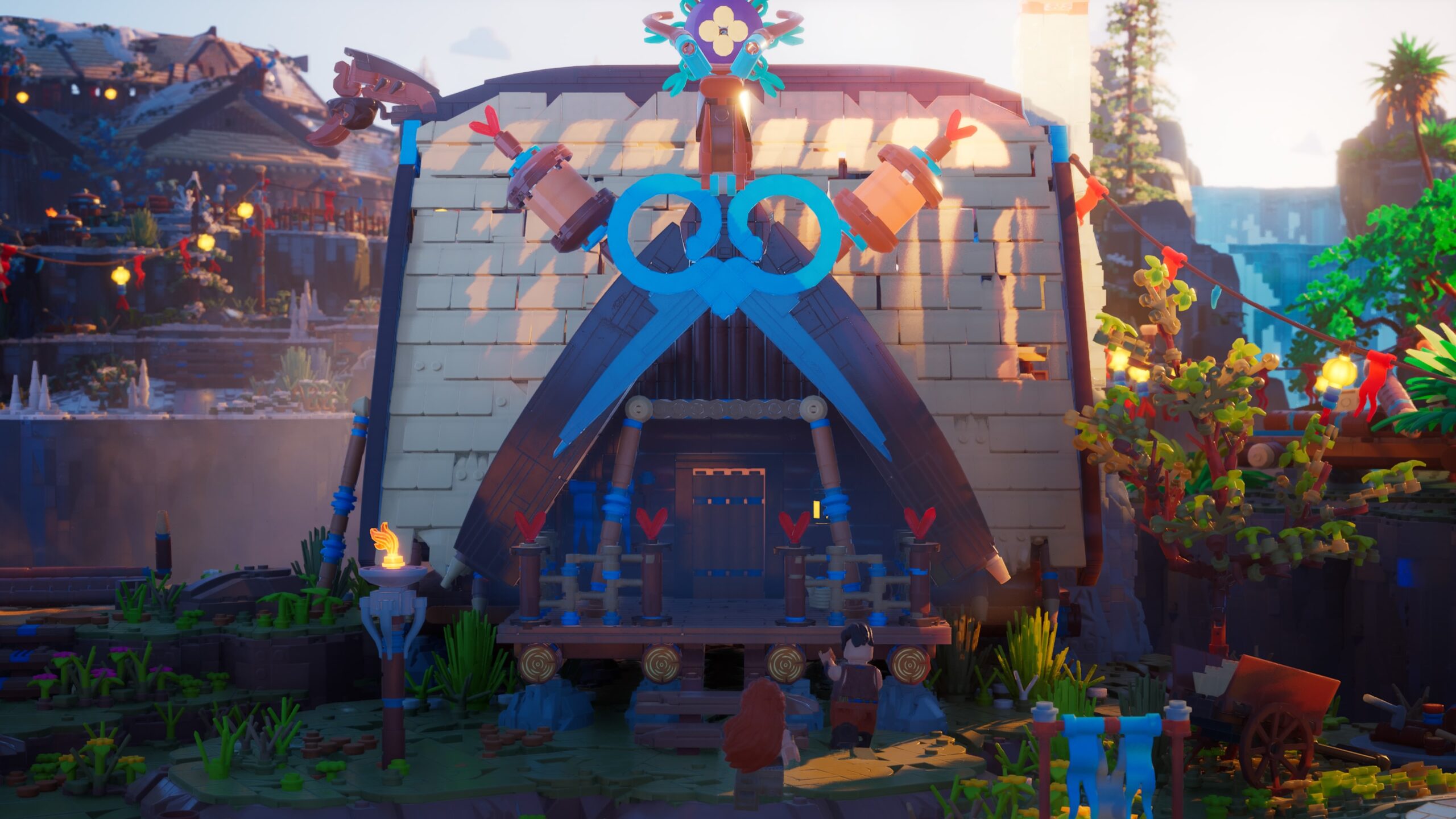 Teb, le tailleur, a sa boutique dans LEGO Horizon Adventures.