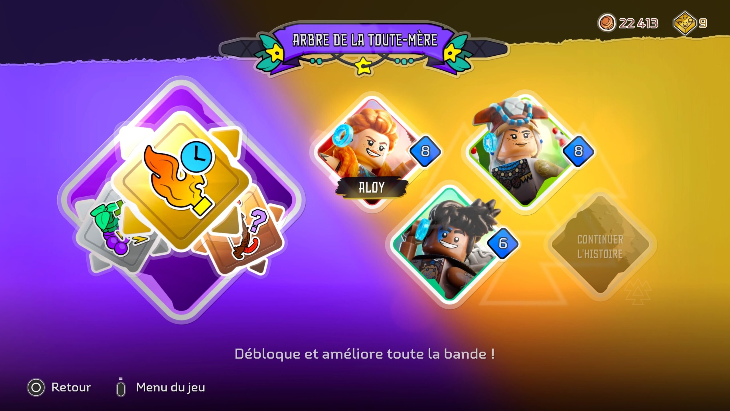 Il y a quatre personnages jouables dans LEGO Horizon Adventures.