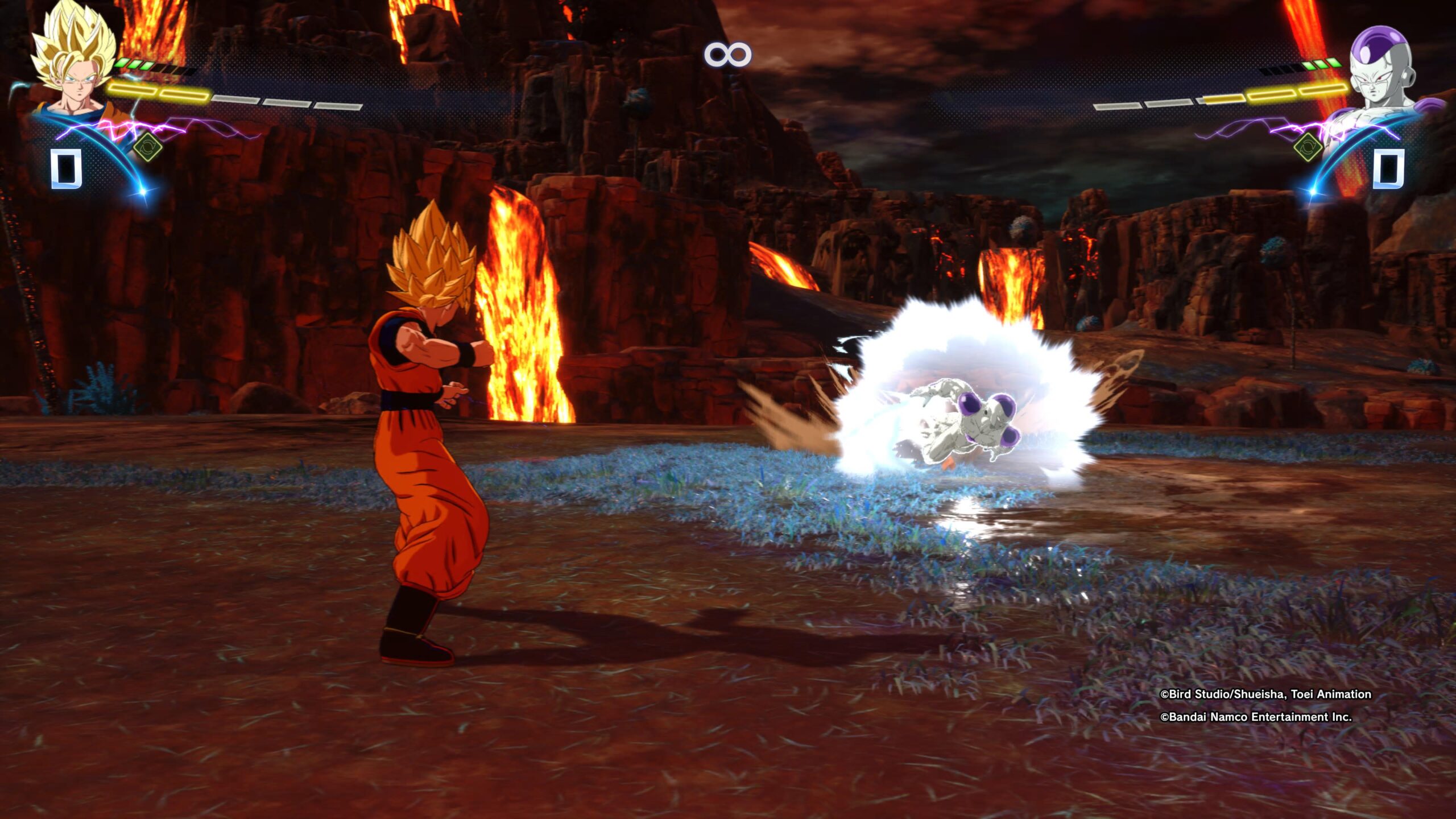 Combat Goku contre Freezer dans Sparking Zero!