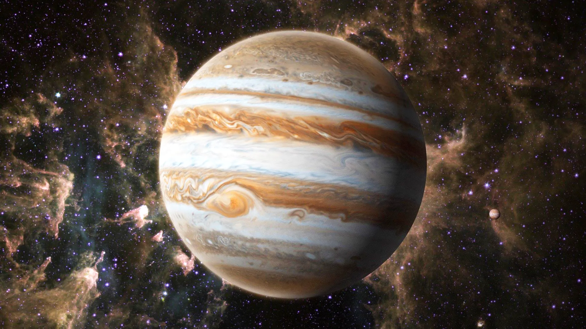 Un vaisseau de la NASA a vu quelque chose d'incroyable près de Jupiter et sa Grande Tache rouge