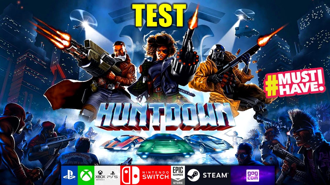 HUNTDOWN le TEST d une vraie pépite pas chère, multi supports et qui fait vachement plaisir