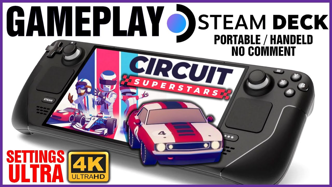 GAMEPLAY 4K STEAM DECK Circuit Superstars (meilleure qualité !)