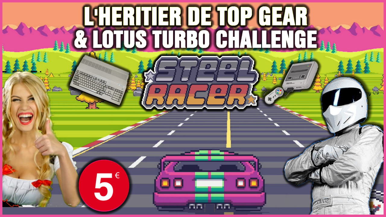 Pour 5 euros on a l'héritier de TOP GEAR (SNES) et de Lotus Turbo Challenge (AMIGA 500)