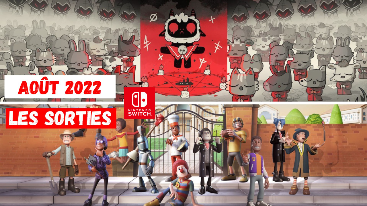 Le Calendrier des Sorties Nintendo Switch - Aout 2022