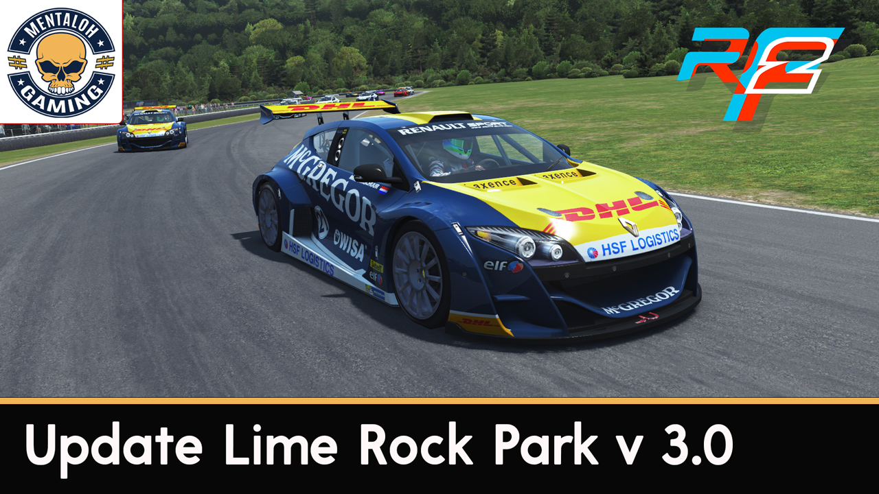 rFactor 2 grosse update du circuit Lime Rock Park avec texture PBR