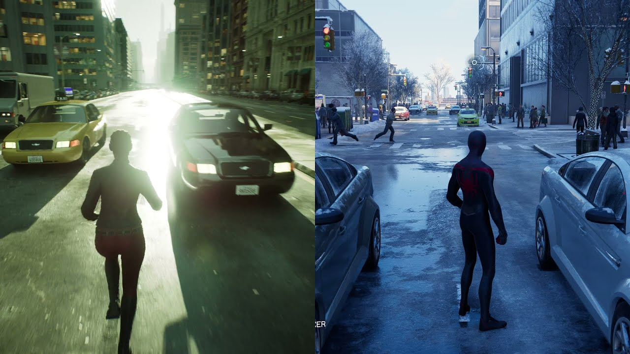 Comparatif : Miles Morales vs The Matrix Awakens